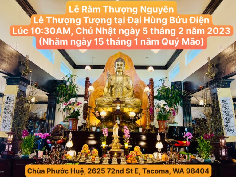 Lễ Rằm Thượng Nguyên - Lễ Thượng Phật